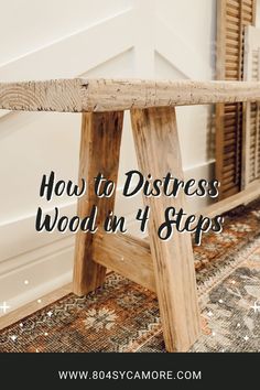 Wooden Bench Legs Ideas, Diy Distressed Bench, How To Make Rustic Wood, Indoor Wood Bench, Diy Farm Bench, Diy Rustic Bench Bedroom, Diy Rustic Bench Entryway, Diy Bench With Shelf, Diy Vintage Bench