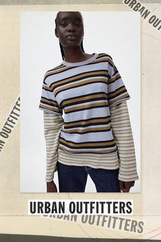 Better-than-basic BDG long sleeve tee in a pre-layered style. Designed in a relaxed, slouchy fit featuring crew neckline & short sleeve tee, with waffle-knit layered long-sleeves and hemline for an effortless vibe. Only at Urban Outfitters. Features BDG Ollie layered twofer tee Layered long sleeve tee Soft and stretchy knit Crew neckline and short sleeves with layered waffle-knit long sleeves Waffle-knit layered hemline Oversized, relaxed fit Tunic length Easy pull-over style UO exclusive Contents + Care 100% Cotton Machine wash Imported Size + Fit Model in Black is 5’9.5" and wearing size Small Measurements taken from size Small Chest: 41" Length: 26" | BDG Ollie Layered Twofer Tee in Green, Women's at Urban Outfitters Trendy Relaxed Fit T-shirt For Layering, Trendy Spring T-shirt For Layering, Fall T-shirt With Shirttail Hem For Everyday, Fall Everyday T-shirt With Shirttail Hem, Trendy Oversized Long Sleeve Top For Layering, Trendy Cotton Long Sleeve Top For Layering, Casual Long Sleeve Top For Spring Streetwear, Casual Spring Long Sleeve Top For Streetwear, Casual Long Sleeve Top For Layering