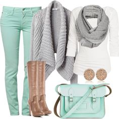 Cute Look Jean, Boating Outfit, Winter Color, Outfit Winter, Fall Winter Outfits, Look Fashion, Color Combos