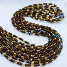 Handmade item Luxury waistbeads Glass Seed beads 50 inches Ready to ship Body Fashion, Belly Chain, Glass Seed Beads, Body Jewellery, Body Jewelry, Favorite Jewelry, Seed Beads, 50 %, Handmade Items