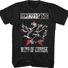 Get your product: Wind of Change Scorpions T-Shirt
1. PRODUCT INFORMATION:

Proudly printed in America
5.3 oz, unisex fit
Heavy cotton, classic midweight fabric
Material: 100% cotton | Dark Gray: 50% cotton:50% polyester | Light Gray: 90% cotton:10% polyester
Double-needle stitched neckline, bottom hem, and sleeves
Quarter-turned to eliminate center crease
7/8 inch collar
Tear-away label
Machine-wash safe
Copyrighted artwork
2. SIZE CHART:
3. RETURN:
We will gladly issue you a replacement item o Scorpions Wind Of Change, Wind Of Change, Concert Tees, Band Shirts, Perfect Shirt, Scorpion, Rock Bands, Online Clothing, Heavy Metal