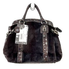 No Label Silver Hardware Mahogany Mink Croc Embellishment Double Handle Fur Handbag New With Tags. Originally Priced At $2,380.00 Mink & Croc Approximate Measurements: Height: 13.5" Length: 20.5" Width: 5" I Accept Or Counter All Offers. Feel Free To Ask Any Questions! Luxury Shoulder Bag With Silver Accents For Formal Occasions, Luxury Formal Shoulder Bag With Silver Accents, Luxury Leather Bag With Silver Accents, Luxury Shoulder Bag With Silver Accents For Everyday Use, Luxury Shoulder Bag With Silver Accents, Elegant Leather Bags With Silver Accents, Fur Handbag, Louis Vuitton Monogram Bag, Metallic Handbags