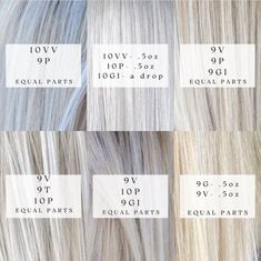 Blonde Toners, Toning Bleached Hair, White Hair Toner, Toner For Blonde Hair, Blonde Hair Colour Shades, Cool Blonde Hair Colour, Blonde Toner, Color Correction Hair