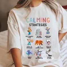 Character Affirmations, Cotton T-shirt With Character Print For School, Reading Teacher Shirts, Kindergarten Teacher Shirts Svg, Reading Rainbow Shirt, Prek Sublimation Designs, Teacher Library, Books Png, Calming Strategies