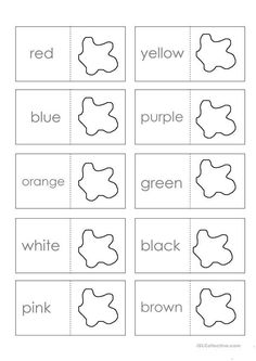 the color matching worksheet for preschool to learn how to write and draw shapes