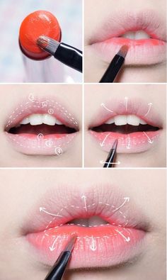 Korean Makeup Tips, Korean Makeup Look, Lip Color Makeup, Kawaii Makeup, Korean Eye Makeup, Lip Makeup Tutorial, Natural Lipstick, Matte Lip Color, Asian Eye Makeup