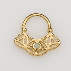 "Gold plated or Sterling Silver Septum Ring with an Opal gemstone, Daith Earring, also fits Helix, Daith, Tragus, Cartilage Earring Jewelry, Tribal Unique Earring, available in 16g/18g oooo Piercing rings are super on-trend jewelry. Find a ring that works best for your personality. You could go subtle and rock a simple one, or you can go bold and wear one that's colorful! This septum ring, taken from my SACRED GEOMETRY Collection, is made of 24k Gold Plated over Sterling Silver (2 microns). It i Gift Metal Septum Ring Internally Threaded, Gold Sterling Silver Pierced Septum Ring, Gold Spiritual Septum Ring Gift, Gold Sterling Silver Septum Ring As Gift, Gold Sterling Silver Septum Ring, Unique Pierced Septum Ring As Gift, Unique Septum Ring As Gift, Gold Gemstone Cartilage Earrings As Gift, Gold Septum Ring For Gifts