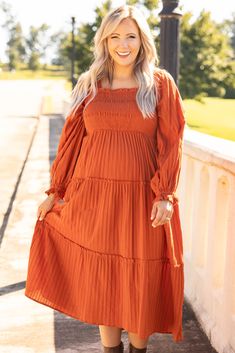 This dress is perfect for a day in the countryside or in the concrete jungle! This dress has a solid sunset orange color you can dress up or down for every occasion! It's comfortable for all-day wear, and has a figure-flattering flowy fit! Style this dress with booties or heels for your next event! 100% Cotton Sunset Orange Color, Dress With Booties, Chic Soul, Sunset Orange, Off Shoulder Dresses, Plus Size Formal Dresses, City Dress, Midi Dress Party, Concrete Jungle