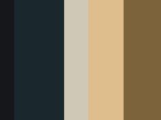 the color palette is brown, black and white