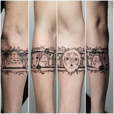 tattoos on the legs of people with animals