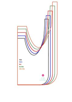 an image of a line drawing with different colors and lines on the bottom half of it