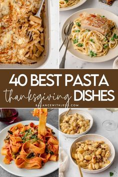 40 best pasta thanksgiving dishes to make for dinner or brunch in less than 30 minutes