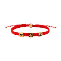 Inhabiting your truth, you are a serene spirit, greeting the new day with grace and purpose. Bring luck and protection to your life with our mighty "Spiritual Bliss - Triple Protection Red Macrame Bracelet." It can act in a lot of different manners, but the purpose remains the same - all the positive energies are concentrated in one beam toward you. The protective Evil Eye, meaningful Eye of Horus, and serene OM symbol all work together with the sole purpose of battling the negativity around you, allowing you to focus your mind on your true intentions. Red String 18K Gold Plated Brass Black Enamel  Care Guidelines Avoid contact with water, chemicals and perfumes as these may cause tarnishing and discoloration. Clean gently with a dry, non-abrasive cloth. Focus Your Mind, Red String Bracelet, Om Symbol, Red String, Eye Of Horus, Bracelet Men, Protection Bracelet, Macrame Bracelet, Enamel Bracelet