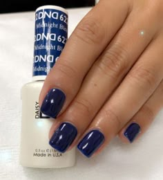 Patricia on Instagram: "#opigelpolish #pedicure #perfectmatchgelpolish #dndgelpolish #lovecolor #manicura #doral #miami #dnd622 #nailsblue💙 #lovemywork❤️ #happymoment #lovestickers #happayfriday❤️" Dnd Denim Blue, Dnd Midnight Blue Nails, Dnd Gel Blue Colors, Dnd Navy Gel Polish, Dnd Dark Blue Gel Polish, Dnd Navy, Dnd Blue Bell, Blue Dnd Gel Polish, Dnd Blue Gel Polish