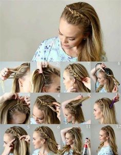 Quick and Chic: How to Create Easy Hairstyles in Under ‍5 Minutes , # #easyhairstyles Braids Volleyball, Game Day Hair, Sports Hairstyles, Athletic Hairstyles, Penteado Cabelo Curto, Hairstyles Braids, Sporty Hairstyles, Braids For Long Hair, Long Hairstyles