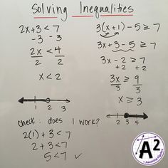 a whiteboard with some writing on it that says solve the following inequities