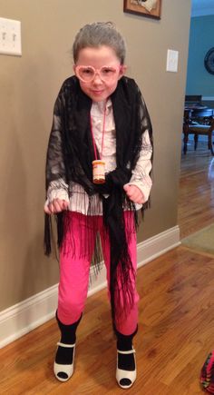 Kids Old Man Costume, Ellie Costume, Old Lady Halloween, Kindergarten Outfit