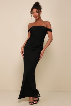 Amazing Presence Black Mesh Ruched Column Maxi Dress Tianas Wedding, Wedding Dresses Canada, Black Maxi Dress Outfit, Bodycon Dress Formal, Ruched Maxi Dress, Maxi Dress Outfit, Mesh Maxi Dress, Black Strapless Dress, Formal Dresses Gowns