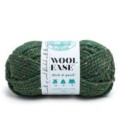 wool ease thick & quick yarn in green