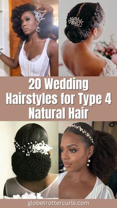 When it comes to wedding hairstyles for black brides, there are countless alternatives. Every bride can look stunning in an updo or sport a sleek, contemporary bob. This page will give you ideas and assist you in finding the ideal wedding hairstyle, whether you're going for a traditional or modern look. Enjoy this list of 20 natural hairstyles for brides! Wedding Hairstyles For Afro Hair, Afro Hair Bridal Hairstyles, Natural Updos For Black Women Wedding, Wedding Hair Afro Bridal Hairstyles, Natural Hair Styles Wedding Black Brides, Wedding Hairstyles For Natural Hair Black Bride Bridal Style Updo, Natural Hairstyles For Wedding Black, Natural Hairstyles Bride