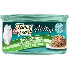 fancy feast medleys white meat chicken florenti with garden greens in a delicate sauce