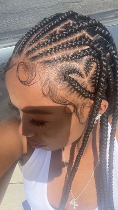 tribal braids with heart Heart Braid With Box Braids, Fulani Braid With Heart, Fulani With Heart, Funali Braids With Heart, Heart In Braids, Valentines Day Hairstyles Black Women Braids, Box Braids With Heart, Braided Hairstyles Heart, Heart Fulani Braids