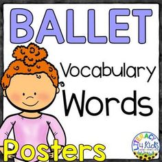 Ballet Themed Vocabulary PostersYour Purchase Includes...-21 Vocabulary Posters for the following ballet-themed terms: first position, second position, third position, fourth position, fifth position, adage, adagio, arabesque, attitude devant, barre, demi-pli, pas de chat, pas de deux, pointe shoe, principal dancer, satin, sissone, studio, supporting act, tulle, tutu-1 vocabulary printable containing all the terms and definitions-illustrated posters of famous dancers (see preview) Dance Printables, Ballet Crafts, Teaching Dance, Acro Dance, Famous Dancers, Pointe Shoe, Word Poster, Dance Teacher, Tulle Tutu