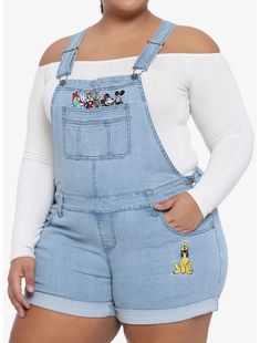 Plus Size Disney Outfits, Disney Outfits Women, Denim Shortalls, Disney Honeymoon, Plus Size Disney, Disneyland Outfits, Flowy Dresses, Disney Inspired Outfits, Brunch Outfit