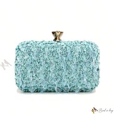 Bird in Bag - Elegant Rhinestone Beaded Wedding Clutch with Matching Jewelry Set Blue Beaded Wedding Bag, Blue Beaded Bag For Wedding, Blue Rhinestone Evening Bag For Weddings, Glamorous Sequined Evening Bag For Weddings, Elegant Beaded Bridal Accessories For Party, Elegant Sequined Clutch For Wedding, Glamorous Wedding Clutch With Sequins, Elegant Embellished Bridal Accessories For Ceremony, Glamorous Sequin Wedding Clutch