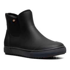 Step into style and comfort with these Bogs Kicker men's chelsea rain boots.Click this FOOTWEAR GUIDE to find the perfect fit and more!FEATURES Constructed with 3mm Neo-Tech waterproof insulation DuraFresh natural bio-technology activates to fight odors Max-Wick evaporates sweat to keep feet dry Wider entry for easy on Comfort rated to -22°F/-30° Removable insoleDETAILS Rubber upper, midsole, & outsole Neoprene lining Plain toe Pull-on EVA footbed Treaded outsole 7-in. height 13-in. circumferenc Waterproof Slip-on Chelsea Boots For Outdoor, Bio Technology, Chelsea Rain Boots, Rain Shoes, Mens Shoes Boots, Waterproof Boots, Work Boots, Rain Boots, Chelsea