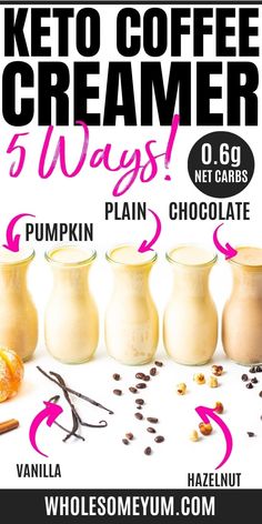 the keto coffee creamer is 5 ways