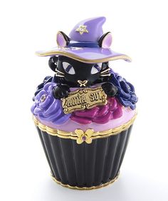 Anna Sui Perfume, Black Cat Cupcakes, Cupcake Cat, Faberge Jewelry, Cat Cupcakes, Hermes Perfume, Perfume Bottle Design, Cat Motif