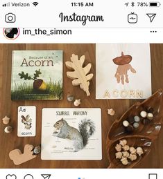 the instagram page is filled with books and crafts