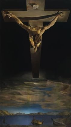 the crucifix is shown in this painting