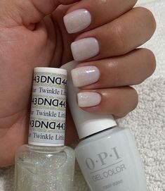 Gel manicure 🤍🤍🤍 . . . #opidippowwer #opigelpolish #lovecolor #dndgelpolish #dnddippowder #lovemywork❤️ #perfectmatchgelpolish #dndcolor… | Instagram Glazed Donut Nails Dnd Gel, Dnd Chrome Polish, Dnd Gel Wedding Nails, Dnd Seashell Polish, Opi Gel Manicure Ideas, White Bunny Nail Polish Dnd, Dnd Shimmer Gel Polish, Dnd Marshmallow Cloud, Pearl Gel Polish