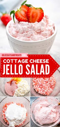 Out of Spring salad recipe ideas? Try this Cottage Cheese Jello Salad! This classic fluff salad is light, fluffy, and creamy. You also have to add this to your favorite Memorial day recipes!