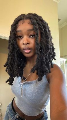 Twists Black Women Hair, Twist Out Aesthetic, Locs With Beads And Shells, Locs And Braids Together, Natural Loc Hairstyles, Black Hairstyles Locs, Locs On Women, Cute Loc Hairstyles, Loc Baddie