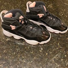 Jordan 6 Rings Brand New With Box! Never Worn Girls Size 5y Rings Brand, Jordan 6 Rings, Sketches Simple, 6 Rings, Jordan 6, Swag Shoes, Kids Jordans, Pink Ring, Shoes Brand