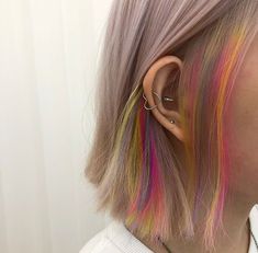 Shineline Hair, Subtle Colorful Hair, Dyed Bob, Mom Cut, Sleek Bun, Cute Box Braids Hairstyles, Creative Hairstyles, Dye My Hair, Hair Dye Colors