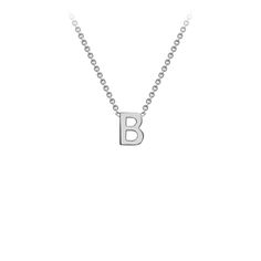 This cute white gold letter B necklace is the perfect personalised gift! Featuring a single letter initial B pendant on a fine white gold chain. Chain length: 38-43cm (adjustable)Chain thickness: 0.7mmLetter Size: 3.5mm x 5mmMaterial: 9k White Gold B Necklace, Initial B, Rose Gold Initial, Gold Initial Pendant, White Gold Chain, Mens Rings Fashion, Pendant Watches, Single Letter, Gold Letter