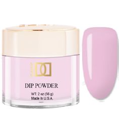 535 Rose City, MI Dap Dip Powder 1.6oz by DND Dnd Dc Dip Powder Colors, Dnd Pearl Pink, Light Pink Nail Dip Powder, Dnd Lavender Dream, Dnd Ballet Pink, Acrylic Application, Romantic Nails, Nail Brush, Rose City