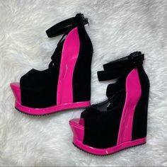 Reposhing This Item I Purchased From @Djsallylasvegas. Loved It, But Ready To Rotate For Something New. Questions? Leave A Comment Below! Wedges Heels Pink High, Sandals High Heels, Wedges Heels, Pink Heels, Platform Wedge Sandals, Platform Wedge, Platform Wedges, Wedge Heels, Wedge Sandals