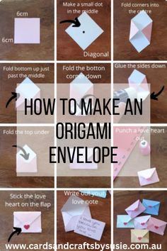 How to Make an Origami Envelope How To Make Small Paper Envelopes, Simple Origami Envelope, Tiny Envelope Template, How To Make A Square Envelope, How To Fold Mini Envelopes, How To Make A Paper Pocket, Origami Letter Envelopes, Diy Mini Envelopes Easy, How To Make A Tiny Envelope