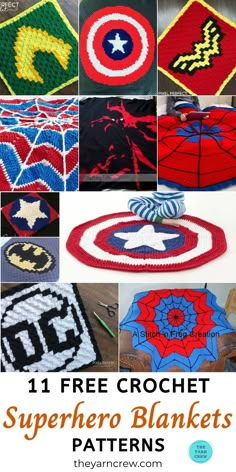 free crochet superhero blanket patterns