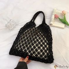 Bird in Bag - New bag hollow hand-woven handbag shoulder bag fashion casual solid color bag Street Trends, Bird In Bag, Bag Fashion, New Bag, Fashion Casual, Crochet Top, Casual Fashion, Hand Weaving, Street Style