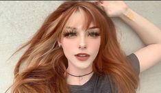 Ginger Hair Color, Aesthetic Tiktok, Short Hair Styles For Round Faces, Haircut And Color, Bob Haircut, Hair Inspiration Color, Hair Inspo Color, Ginger Hair, Fashion Aesthetic