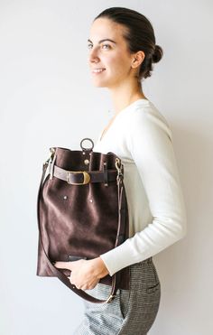 Suede Bag, Brown Leather Backpack, Large Suede Backpack, Womens backpack, Backpack Purse, Leather Rucksack 🎉New unique Color! 3 Bags in One : Cross Body Bag, Shoulder bag and a Backpack! We wanted to make a bag that can meet all of our customers needs and be as much practical as possible. This Pouch is convertible and adjustable to it's future owners needs. * Soft & light Highest Quality leather- Split Suede * Simple and Elegant design * Interior Pocket for phone with zipper * Interior key Leather Bucket Backpack With Top Carry Handle, Brown Backpack With Top Carry Handle, Brown Bucket Backpack For On-the-go, Brown Bucket Backpack For Daily Use, Leather Bucket Backpack For On-the-go, Brown Bucket Backpack For Travel, Leather Crossbody Bucket Bag For Travel, Brown Bucket Backpack For Everyday Use, Brown Duffle Backpack For Everyday Use