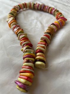 This strand of beads is so colorful and pretty! I haven't the time to use all of my beads, so I'm cleaning out! Hand-strung Multicolor Round Bead Necklaces, Multicolor Hand-strung Round Beads Necklace, Multicolor Hand-strung Round Bead Necklaces, Multicolor Hand-strung Beaded Necklaces With Oval Beads, Multicolor Gemstone Beads For Beach, Multicolor Hand-strung Beads, Gems, And Cabochons For Gifts, Hand-strung Multicolor Beads Gems And Cabochons For Gifts, Multicolor Hand-strung Beads Gems And Cabochons For Gift, Hand-strung Multicolor Round Beaded Necklaces