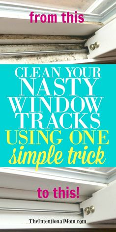 clean window tracks Deep Cleaning Hacks, Kitchen Cleaning Hacks