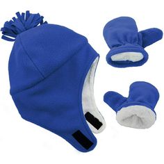 Zando Toddler Kids Winter Warm Fleece Lined Beanie Knit Hat with Ear Flaps for Baby Girls Boys Notice: 1.Strechy Size: Sizes S suggest to 2-12 Month infant, M suggest to 1-2 Ages baby, for SIZE S & M, the mittens do not have thumbs; L suggest to 2-4 Ages toddler, the mittens have thumbs. 2.Warm and Comfortable: Baby hat and mittens, made from soft and comfortable Polyester materials, double layered with soft and fuzzy sherpa lining. Naturally warm fleece, a little water resistant. All day cozy t Baby Boy Winter Hats, Baby Hat And Mittens, Stylish Winter Hats, Boys Winter Hats, Earflap Beanie, Kids Winter Hats, Newborn Hats, Baby Boy Hats, Winter Mittens